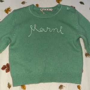 MARNI Kids Logo Sweater 18 Months